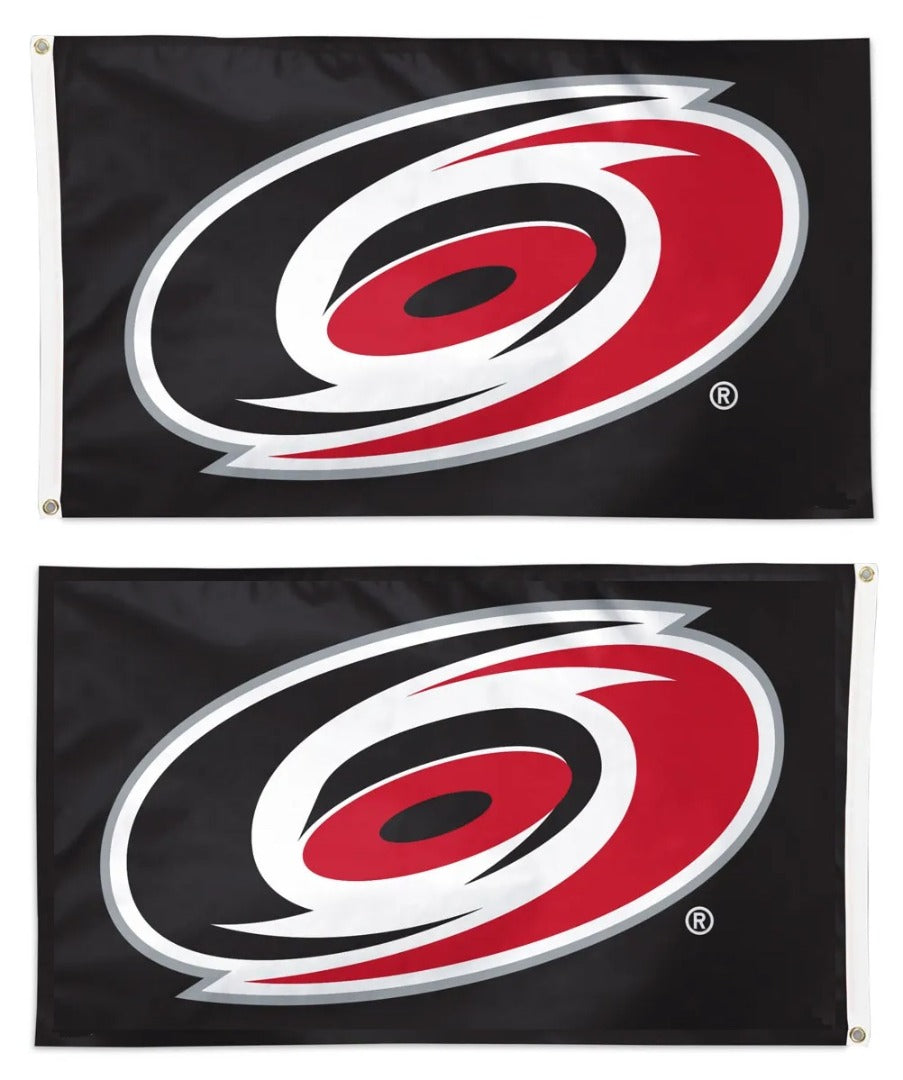 Carolina Hurricanes 2 Sided 3x5 Black Flag heartlandflags