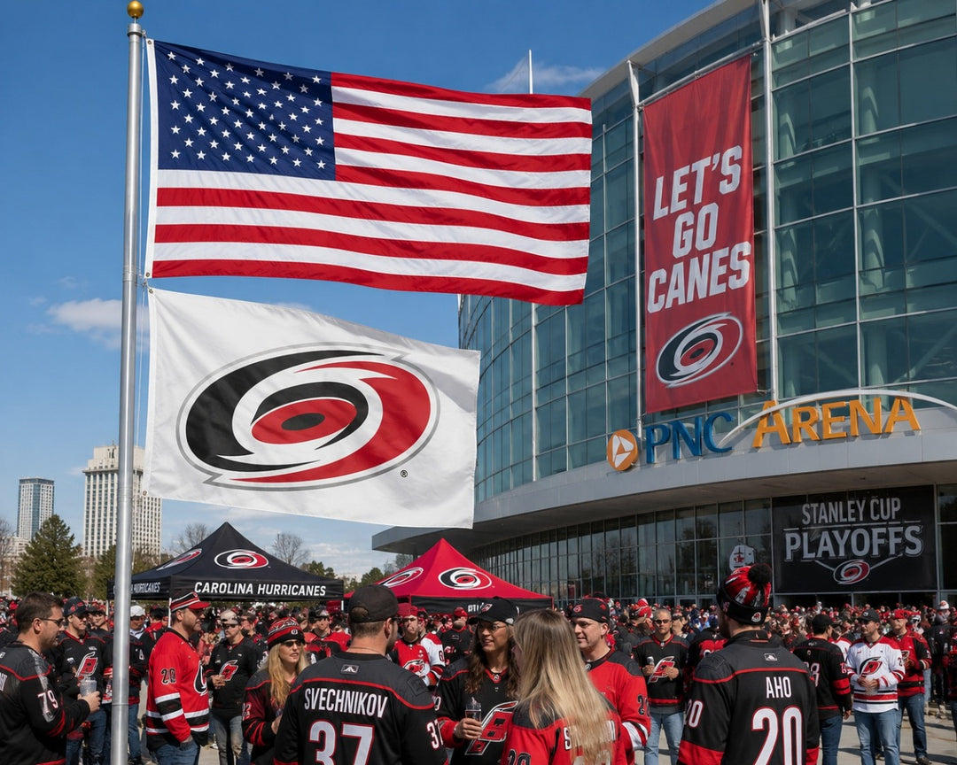 Carolina Hurricanes Double Sided 3x5 Flag heartlandflags