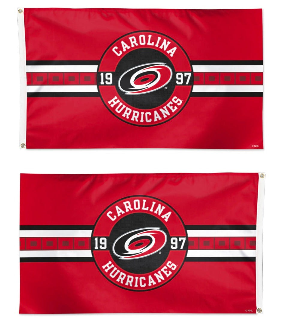 Carolina Hurricanes Embroidered Flag 2 Sided 3x5 heartlandflags