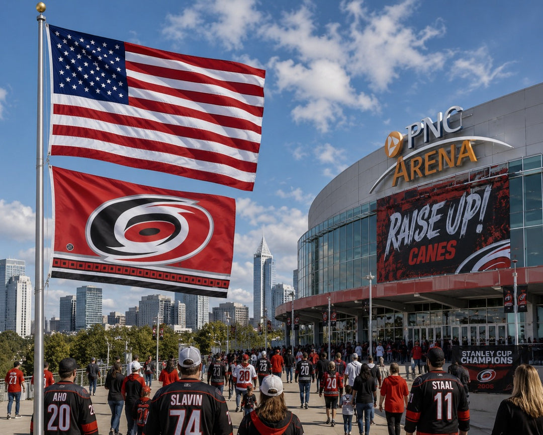 Carolina Hurricanes Flag 3x5 Logo heartlandflags