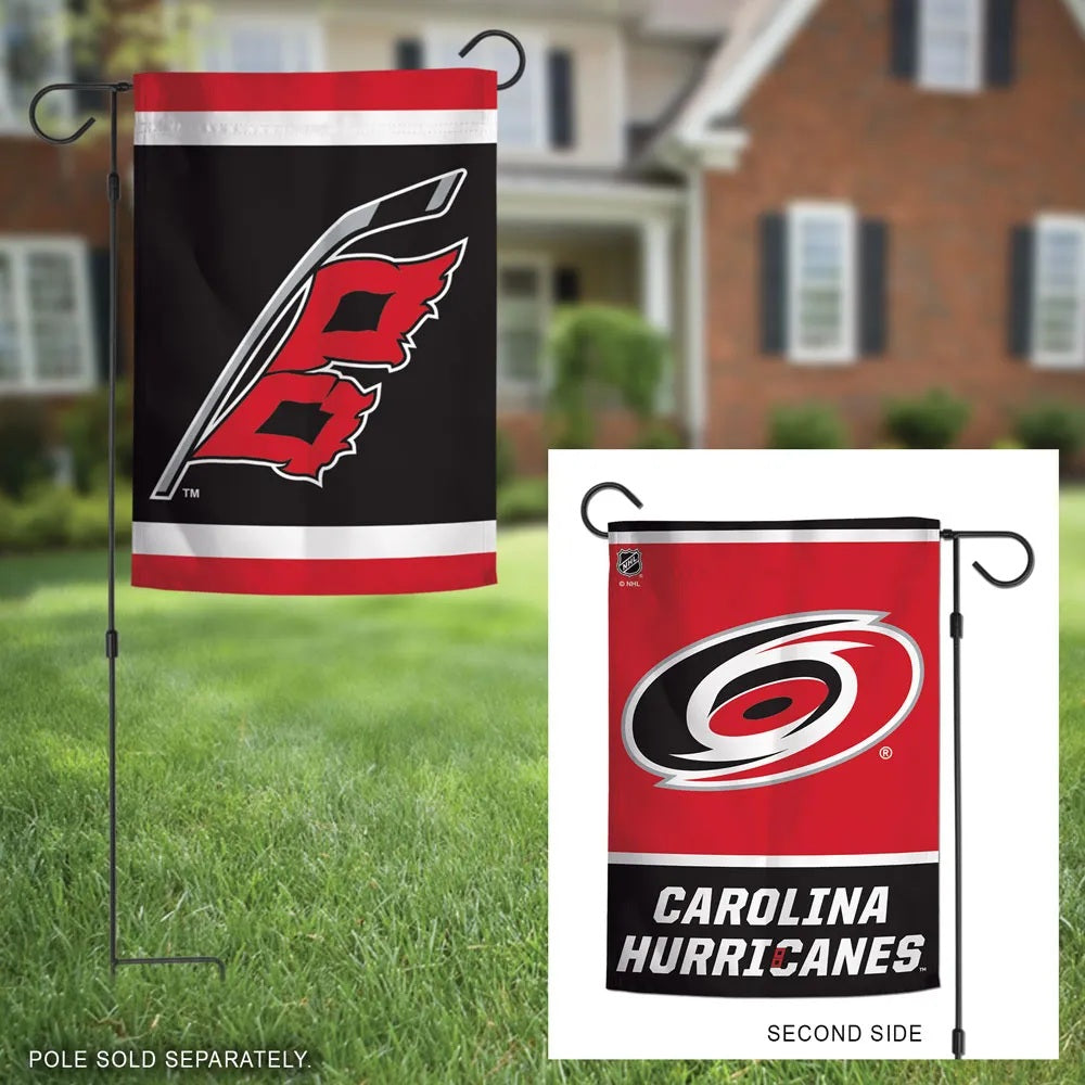 Carolina Hurricanes Garden Flag 2 Sided Logo heartlandflags