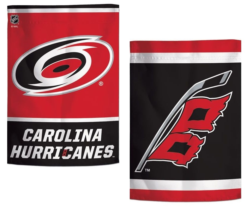 Carolina Hurricanes Garden Flag 2 Sided Logo heartlandflags