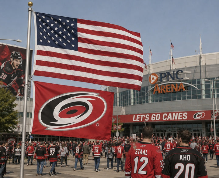 Carolina Hurricanes Red 3x5 Flag heartlandflags