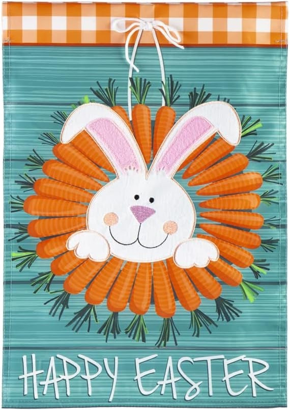 Carrot Wreath 2-sided Garden Flag heartlandflags