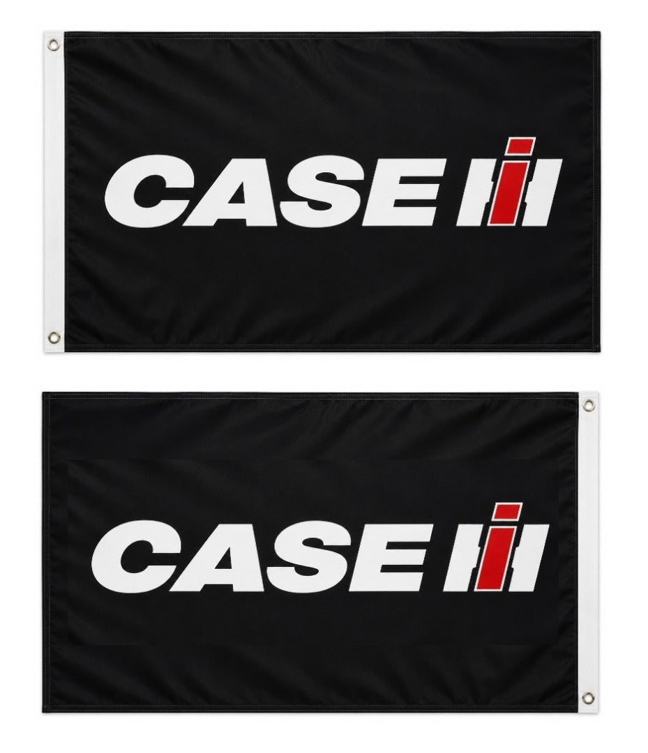 Case IH Flag 3x5 Black 2 Sided International Harvester heartlandflags