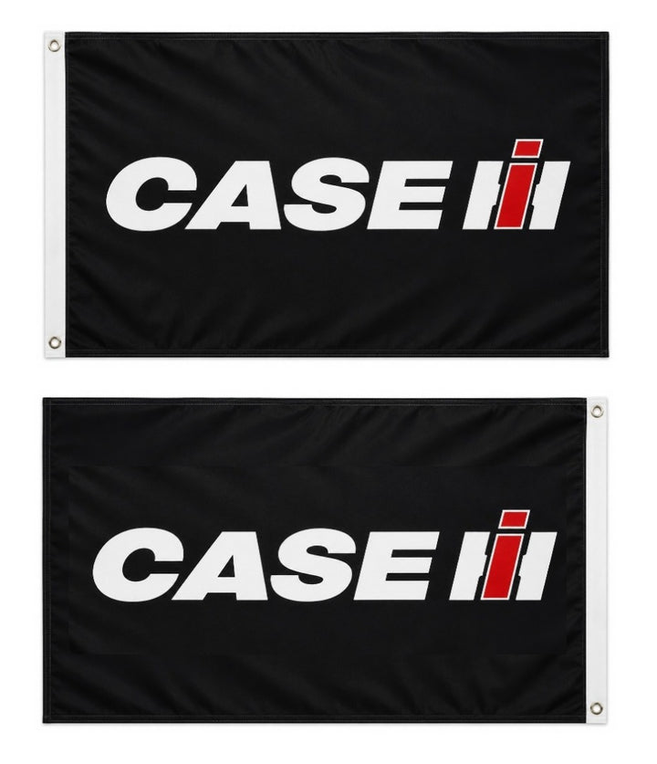 Case IH Flag 3x5 Black 2 Sided International Harvester heartlandflags