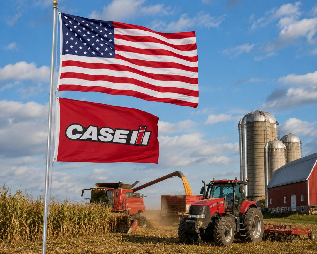 Case IH Flag 3x5 Red 2 Sided International Harvester heartlandflags