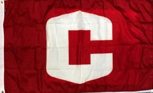 Central College Flag 3x5 White C Logo 2 Sided heartlandflags