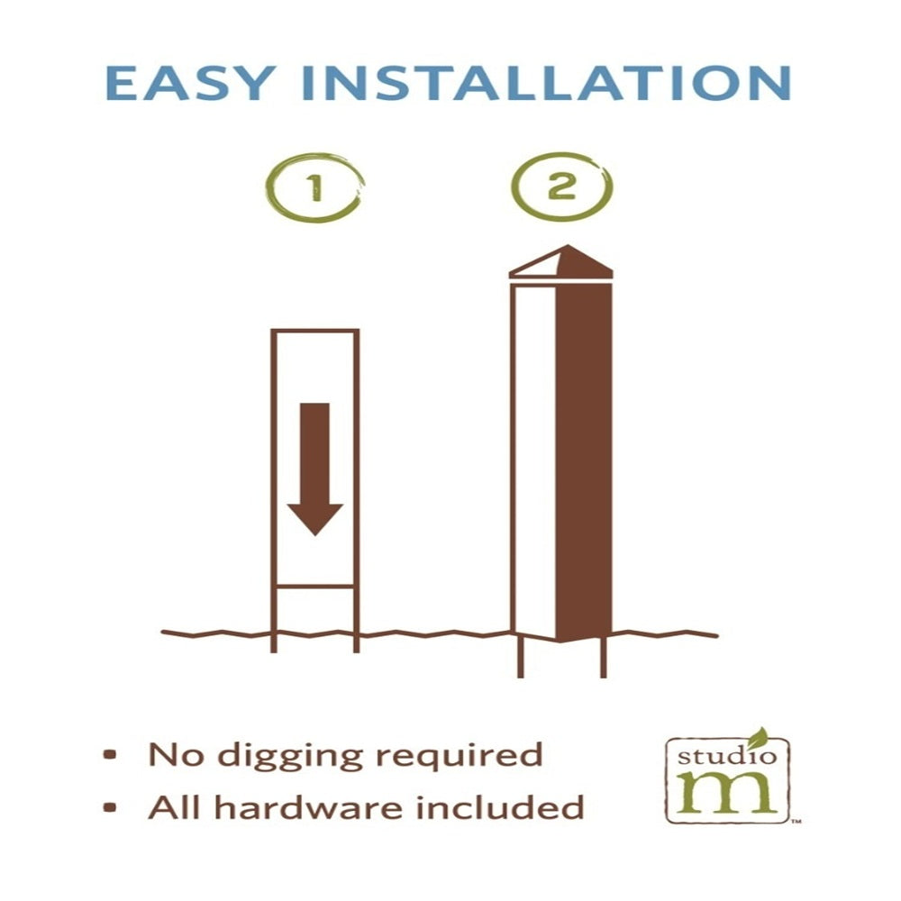 Chalkboard Floral Art Pole 20 Inches heartlandflags