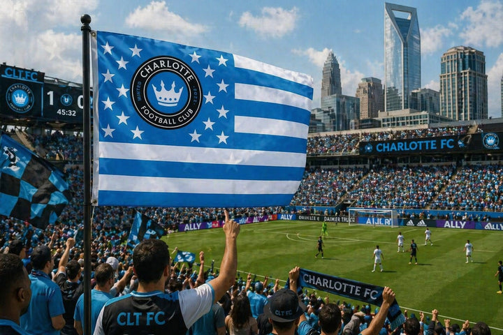 Charlotte FC Flag 3x5 Americana Stars Stripes heartlandflags