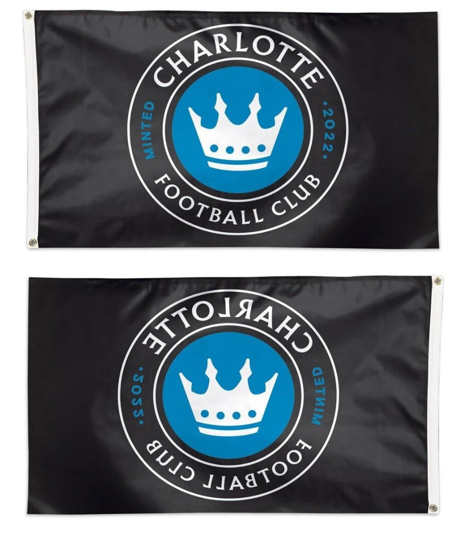 Charlotte FC Flag 3x5 Black heartlandflags