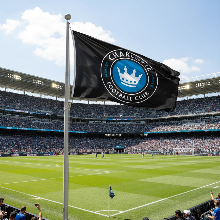 Charlotte FC Flag 3x5 Black heartlandflags