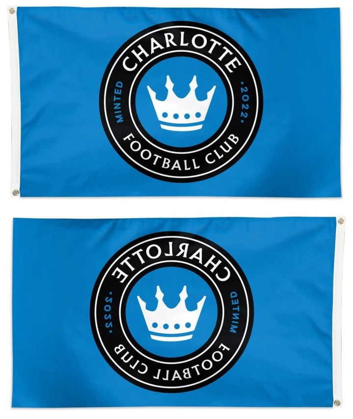 Charlotte FC Flag 3x5 Soccer Blue heartlandflags