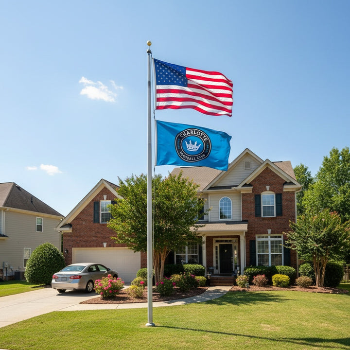 Charlotte FC Flag 3x5 Soccer Blue heartlandflags