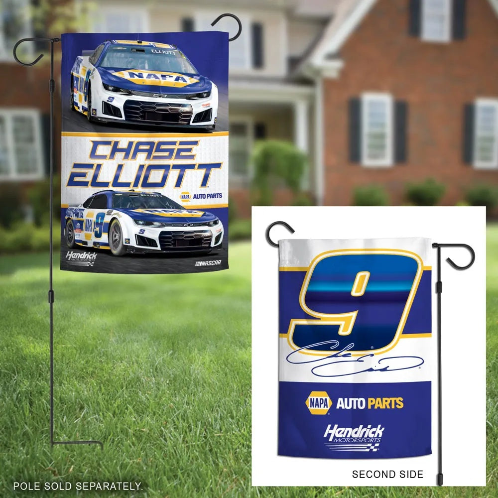 Chase Elliott 2 Sided 2026 Garden Flag heartlandflags
