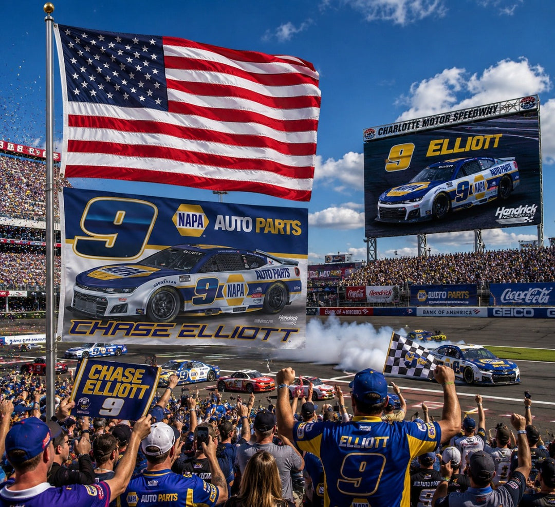 Chase Elliott 2 Sided 3x5 Flag 2026 heartlandflags