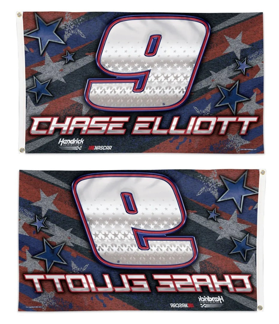 Chase Elliott Patriotic 3x5 Flag heartlandflags