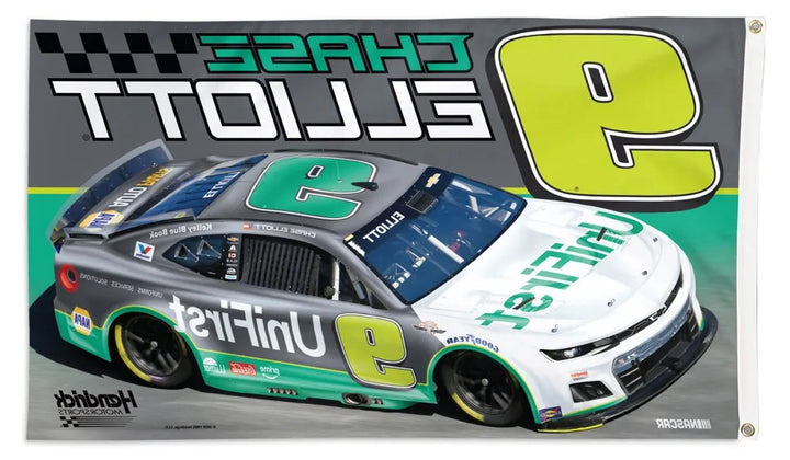 Chase Elliott UniFirst 3x5 Flag heartlandflags