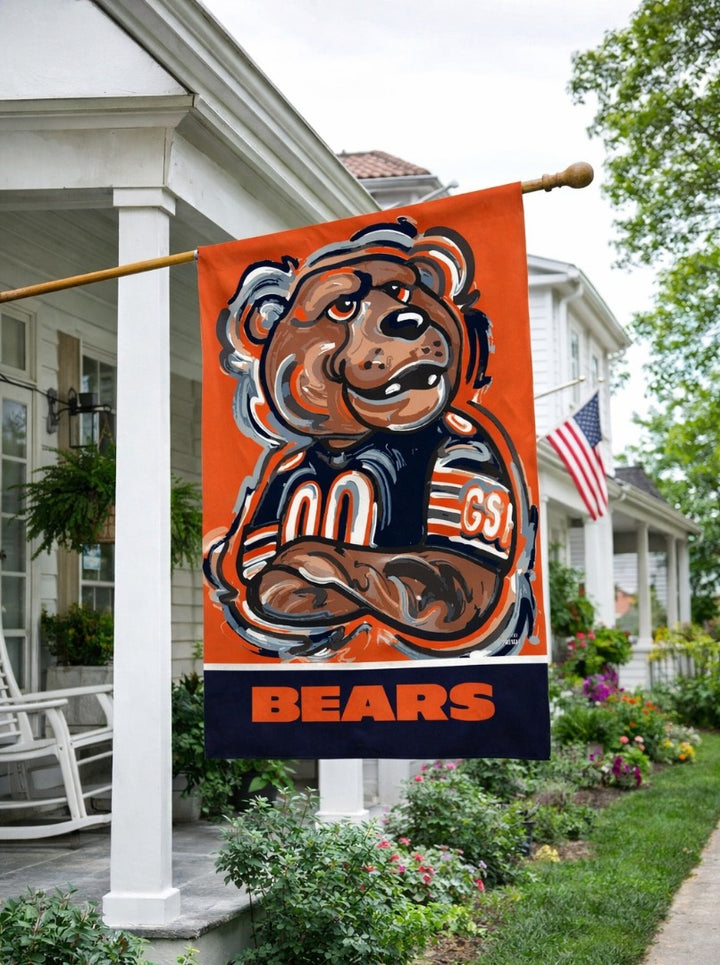 Chicago Bears 2 Sided Justin Patten Banner heartlandflags