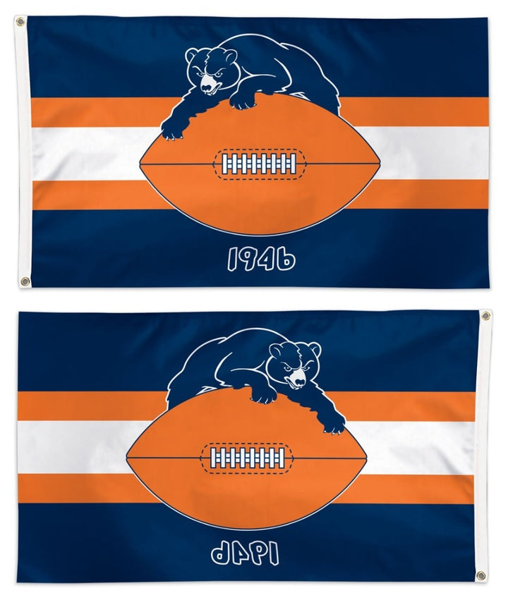 Chicago Bears 3x5 Flag 1946 Football Champions Retro heartlandflags