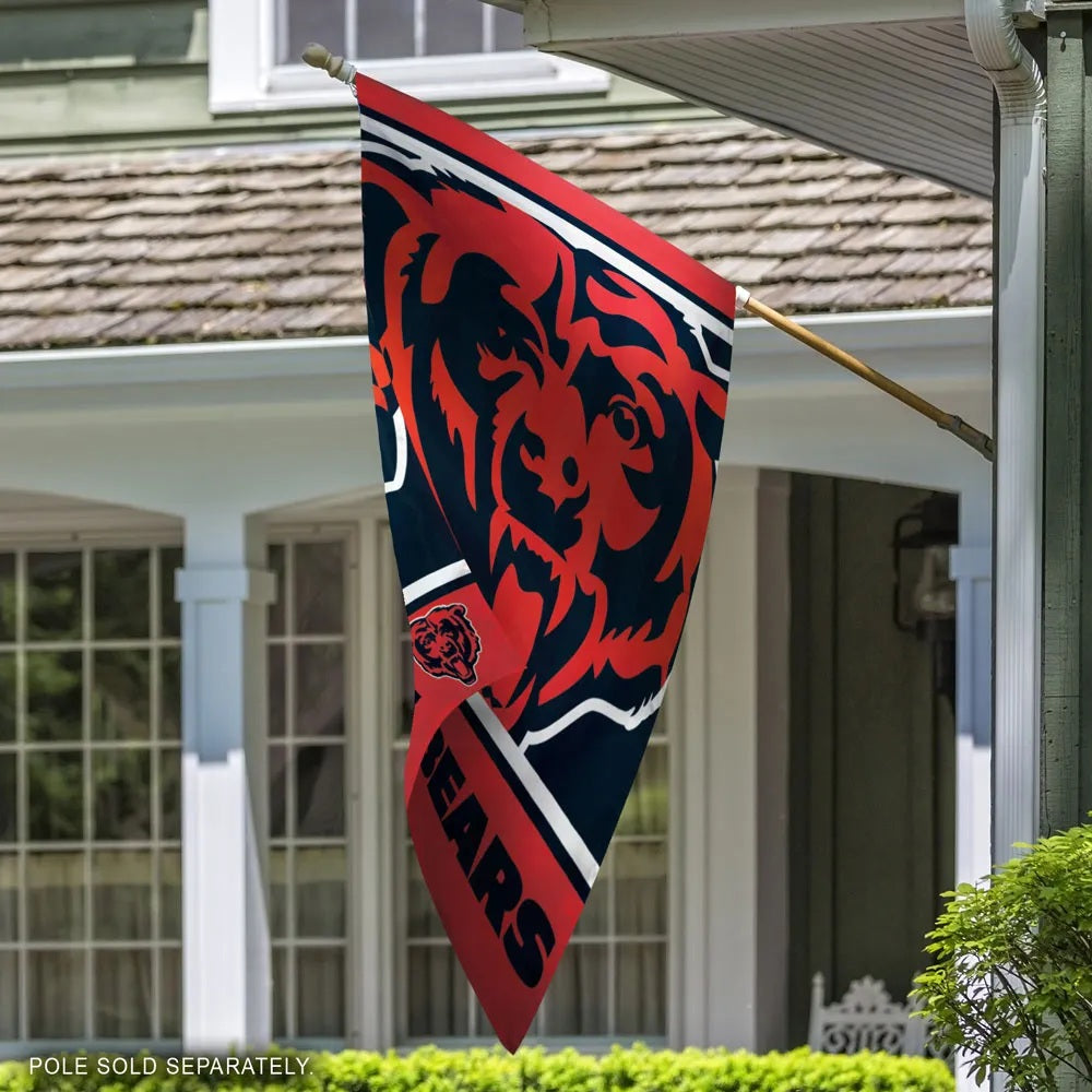 Chicago Bears Banner Mega Logo House Flag heartlandflags