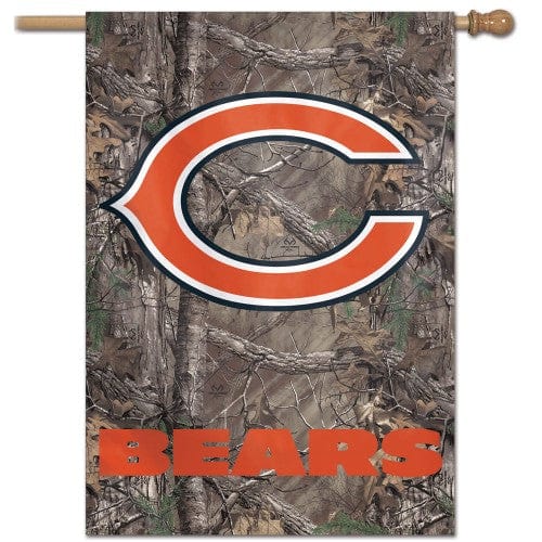 Chicago Bears Camo Flag Vertical House Banner heartlandflags