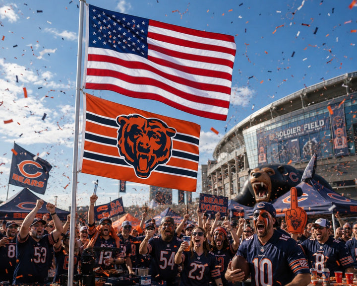 Chicago Bears Color Rush Orange 3x5 Flag heartlandflags