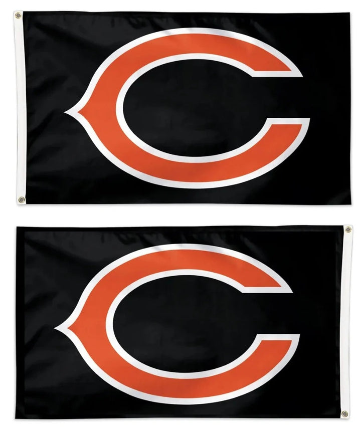 Chicago Bears Flag 2 Sided Black 2x3 heartlandflags