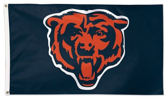 Chicago Bears Flag 3x5 Bearhead Logo heartlandflags