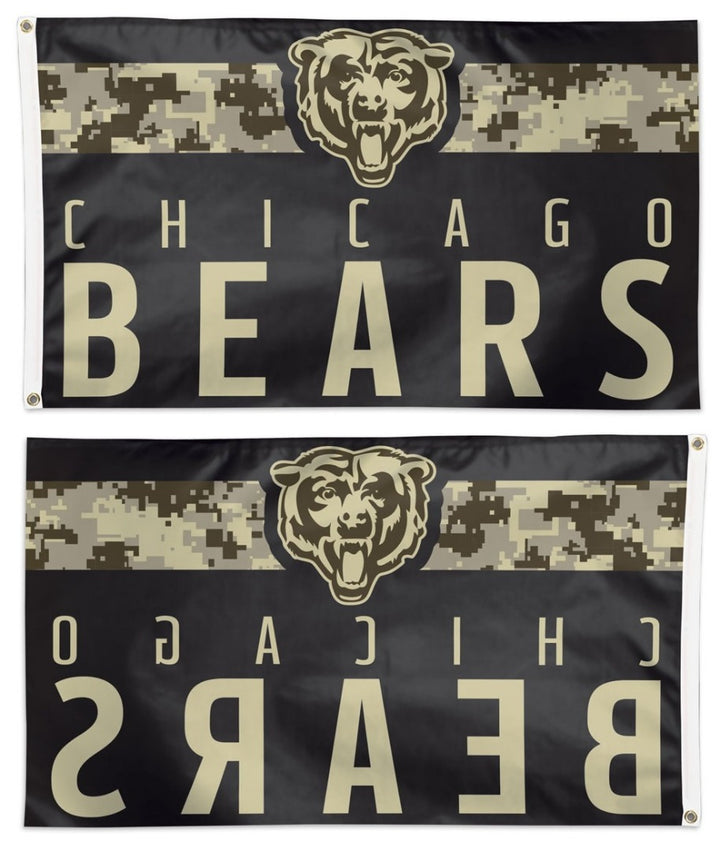 Chicago Bears Flag 3x5 Digi Camo Military heartlandflags