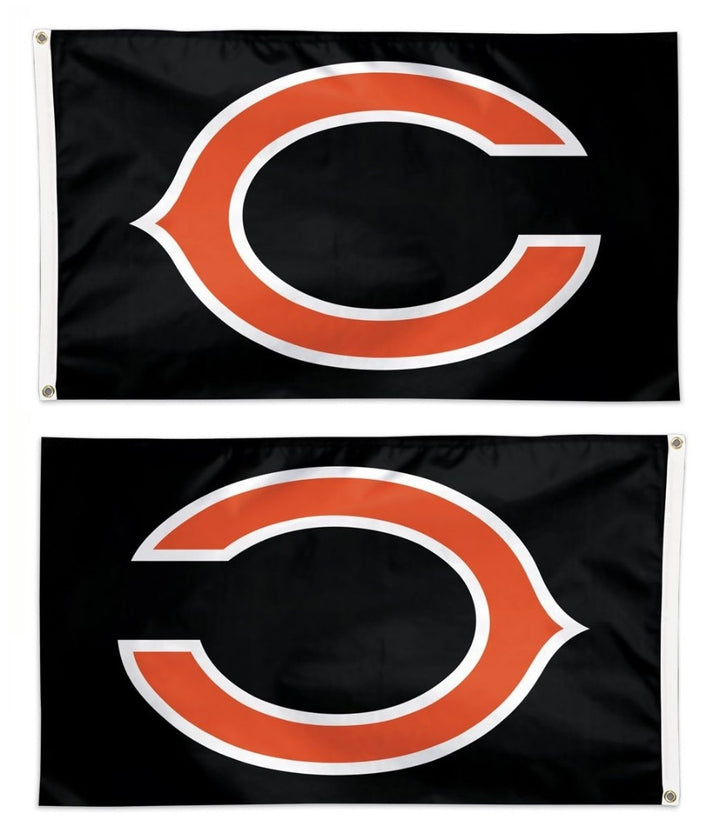 Chicago Bears Flag 3x5 Logo Black heartlandflags