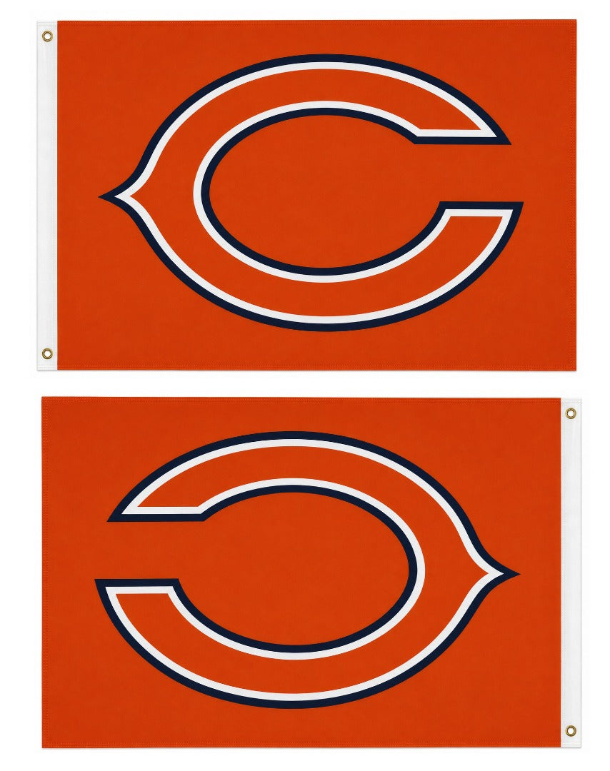 Chicago Bears Flag 3x5 Logo Orange heartlandflags