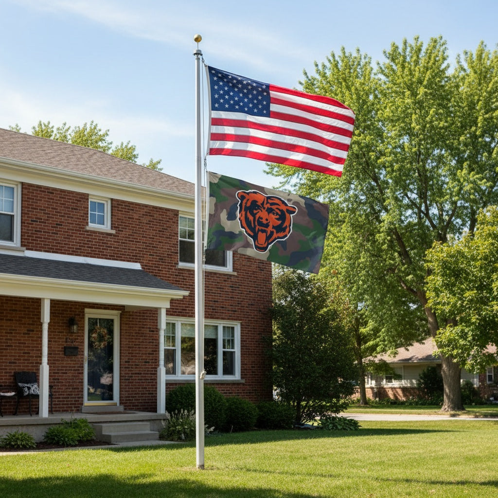Chicago Bears Flag 3x5 Military Camo heartlandflags