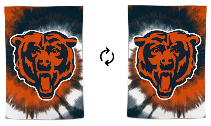 Chicago Bears Flag Tie Dye Logo House Banner heartlandflags