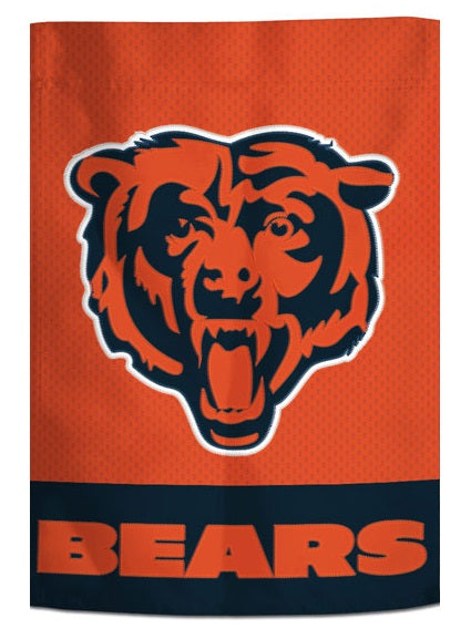 Chicago Bears Garden Flag 2 Sided Embroidered heartlandflags