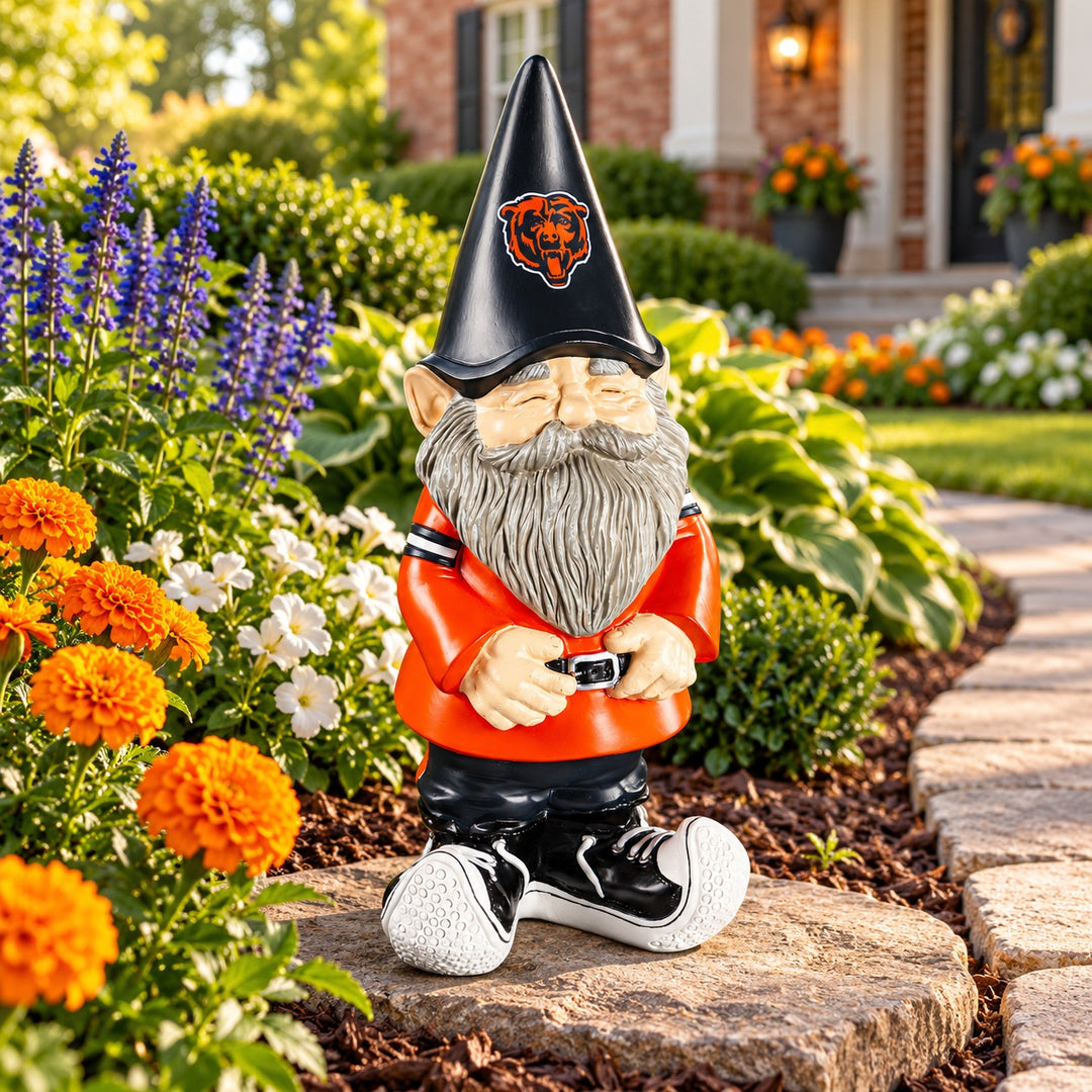 Chicago Bears Garden Gnome – 11.25-Inch Outdoor Statue heartlandflags