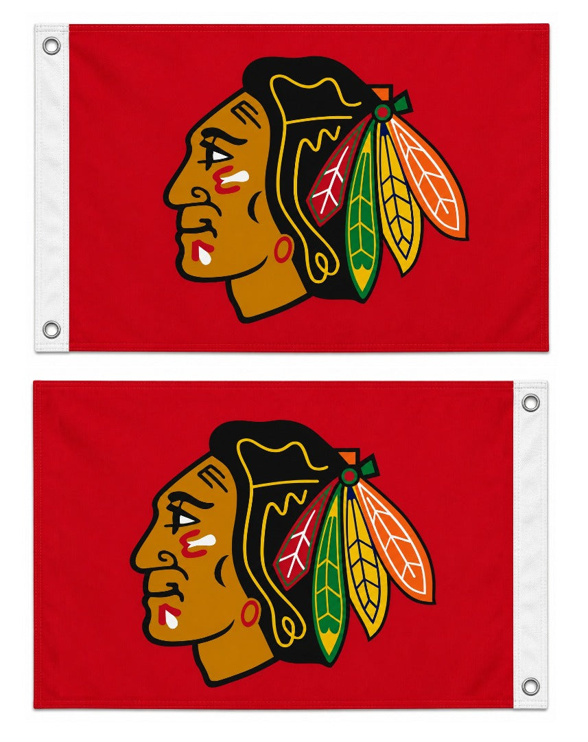 Chicago Blackhawks 2 Sided 2x3 Flag heartlandflags