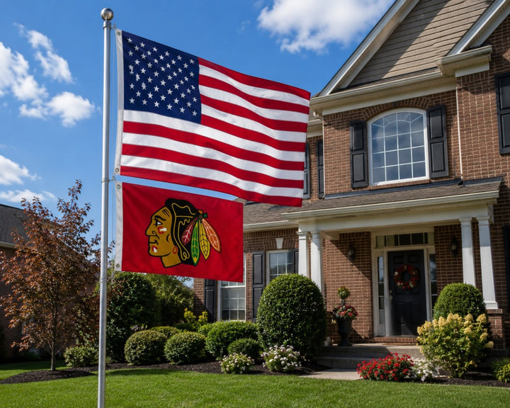 Chicago Blackhawks 2 Sided 2x3 Flag heartlandflags