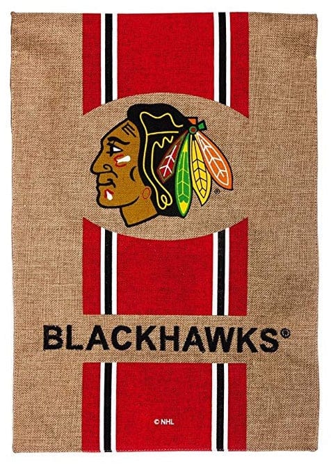 Chicago Blackhawks Garden Flag 2 Sided Logo heartlandflags