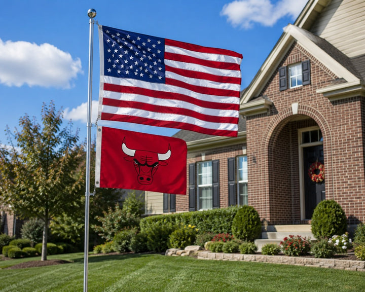 Chicago Bulls 2 Sided 2x3 Flag heartlandflags