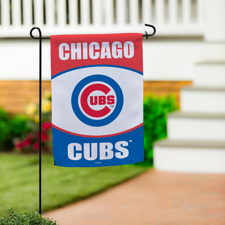 Chicago Cubs 2 Sided Garden Flag heartlandflags