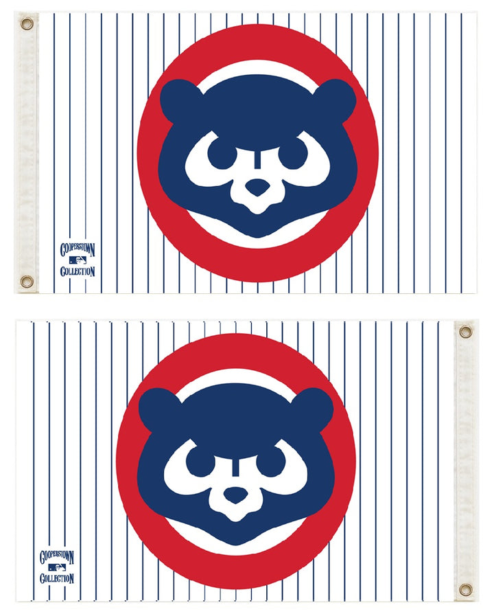 Chicago Cubs 2 Sided Pinstripe 1984 Cooperstown 3x5 Flag heartlandflags