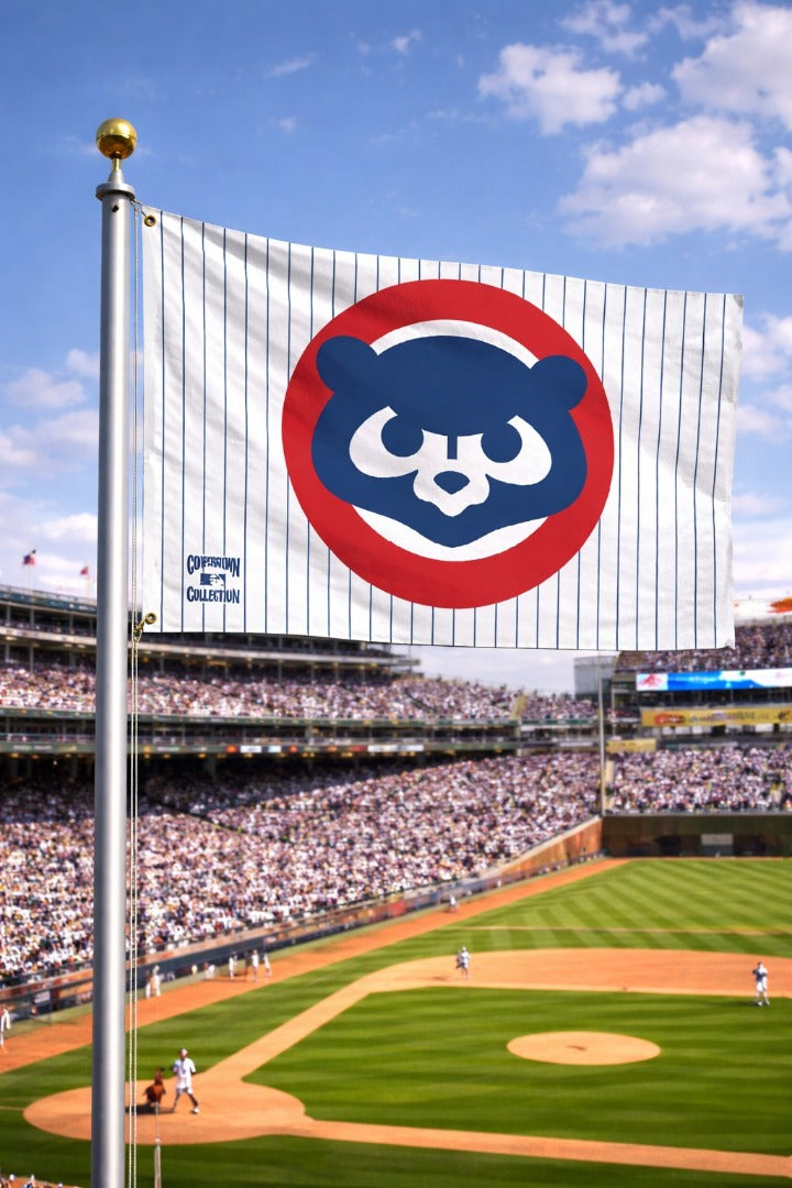Chicago Cubs 2 Sided Pinstripe 1984 Cooperstown 3x5 Flag heartlandflags