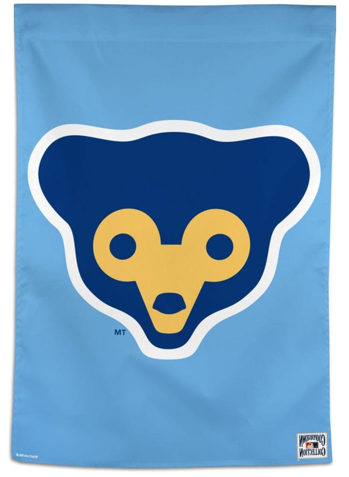 Chicago Cubs Banner Cooperstown Logo heartlandflags