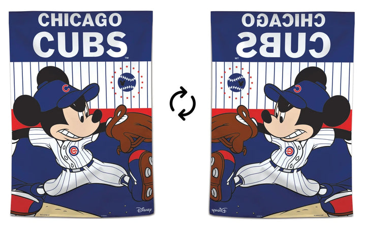 Chicago Cubs Banner Mickey Mouse Flag heartlandflags
