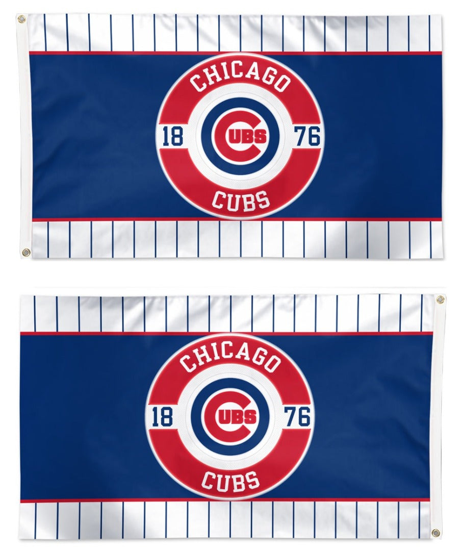 Chicago Cubs Embroidered Flag 2 Sided 3x5 heartlandflags