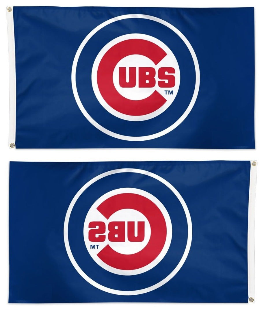 Chicago Cubs Flag 3x5 Bullseye Logo heartlandflags