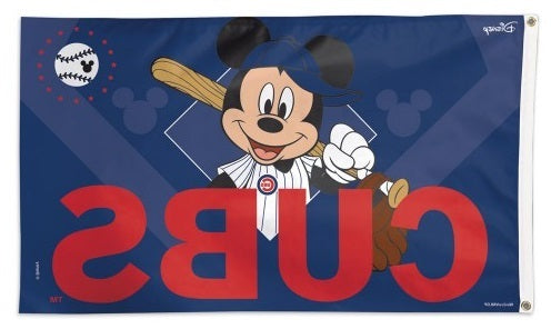 Chicago Cubs Flag 3x5 Disney Mickey Mouse heartlandflags