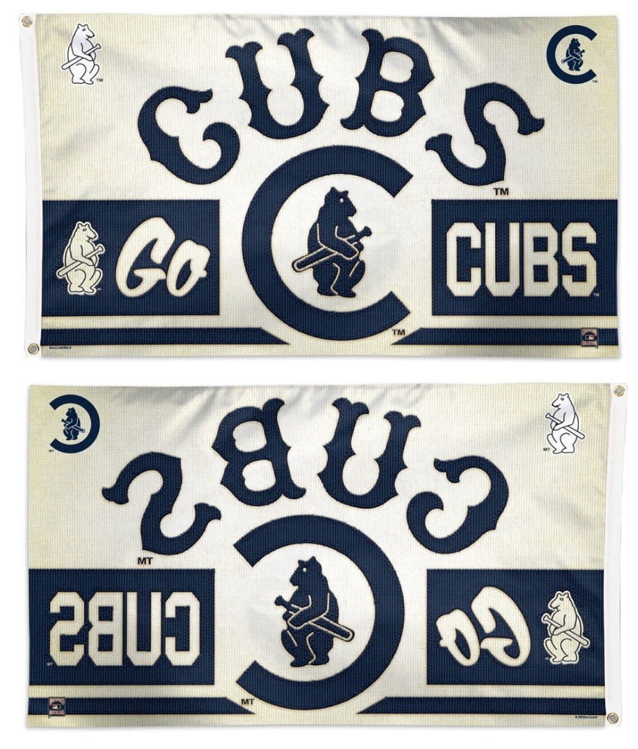 Chicago Cubs Flag 3x5 Retro Logo Field Of Dreams heartlandflags
