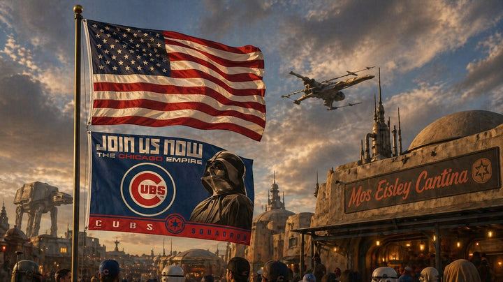 Chicago Cubs Flag 3x5 Star Wars Cubs Squadron heartlandflags